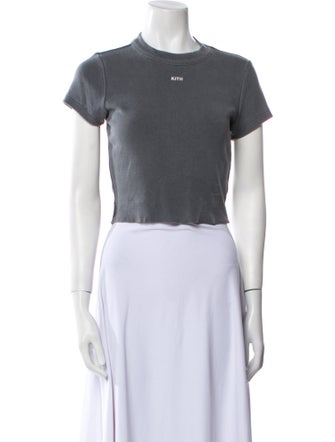 KITH Crew Neck Short Sleeve Crop Top