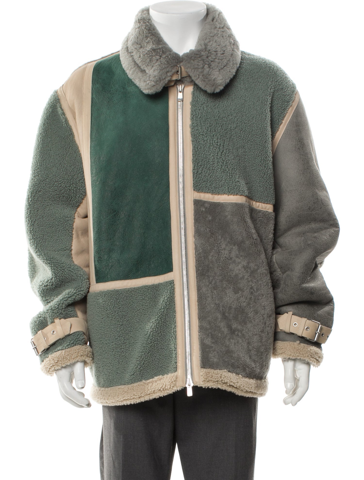 KITH Lamb Leather Printed Puffer Coat