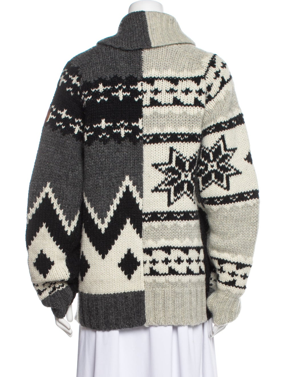 Kith Wool Jacket Printed Pointed Collar Slit Pock… - image 3