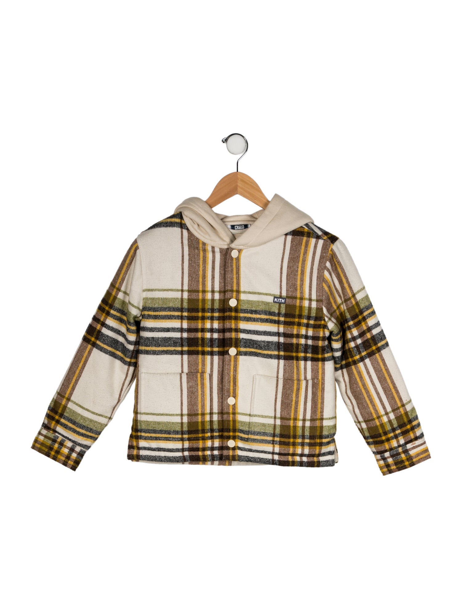 KITH Boys' Plaid Pattern Hooded Jacket