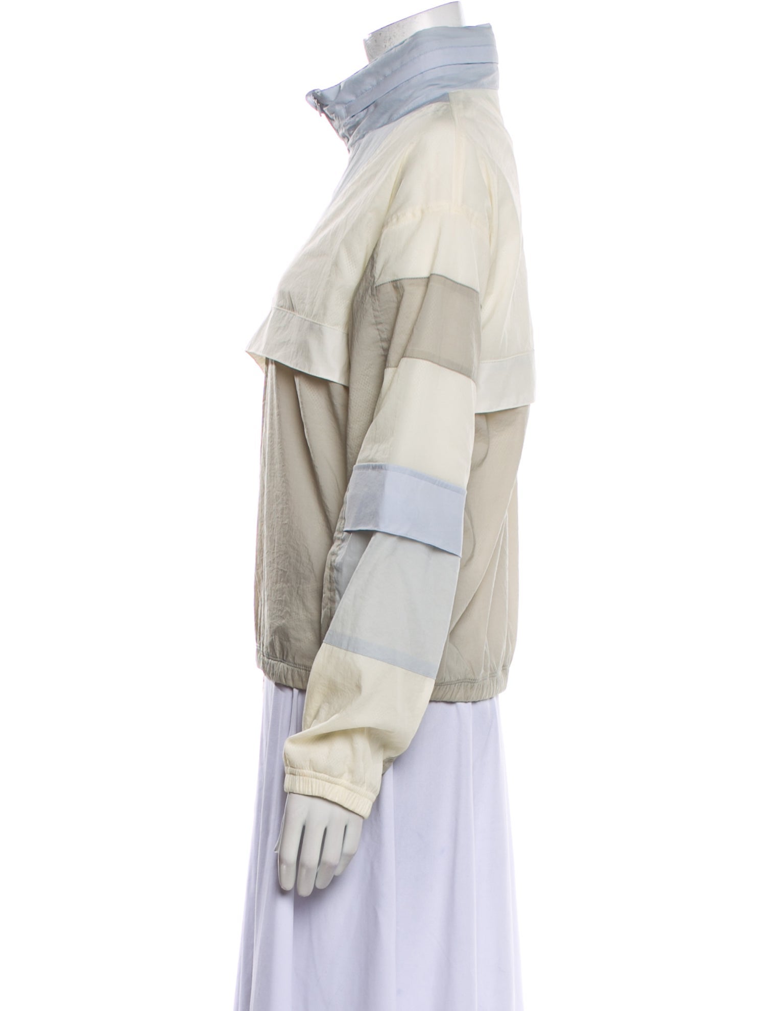 KITH Nylon Colorblock Pattern Bomber Jacket