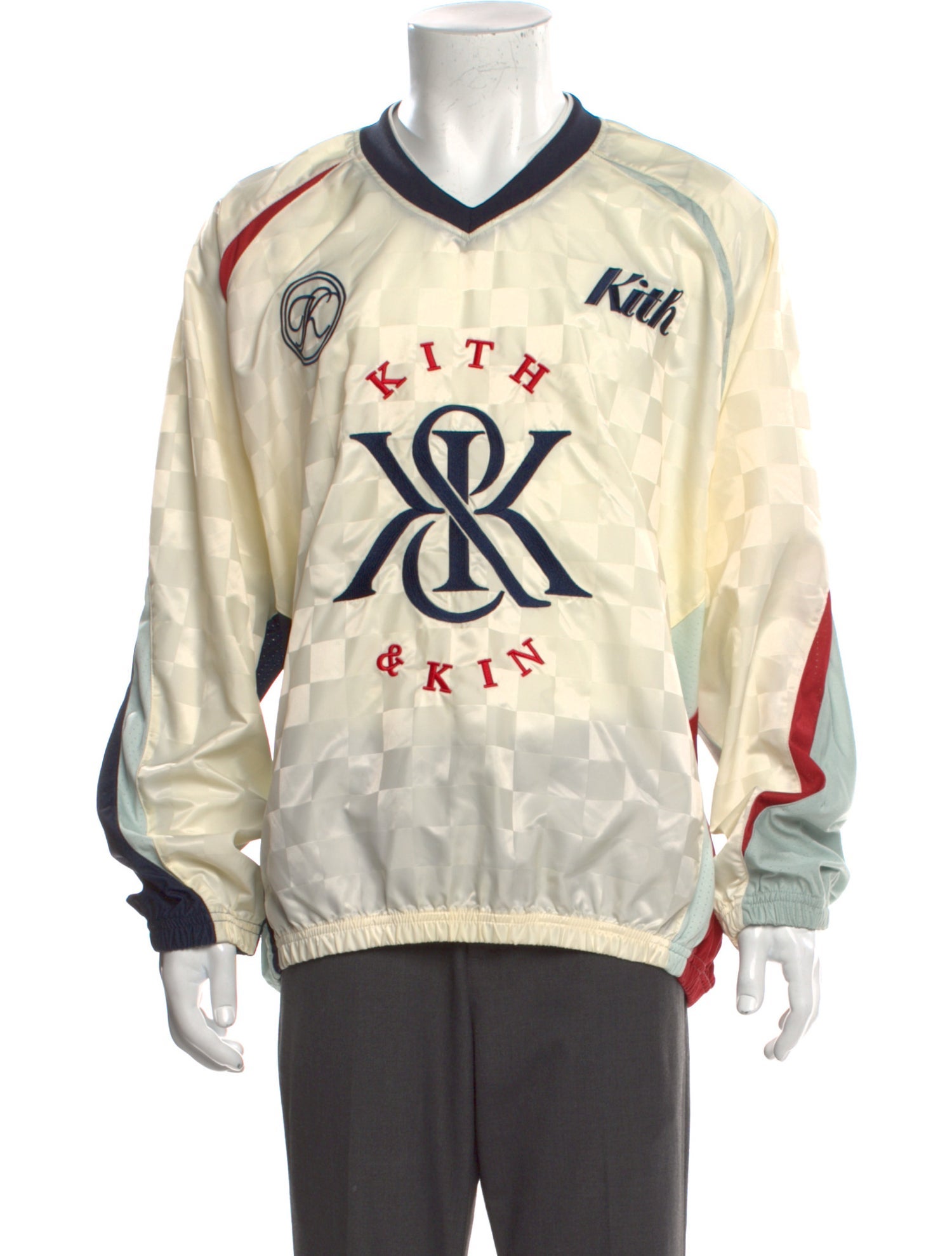 KITH Graphic Print V-Neck Sweatshirt