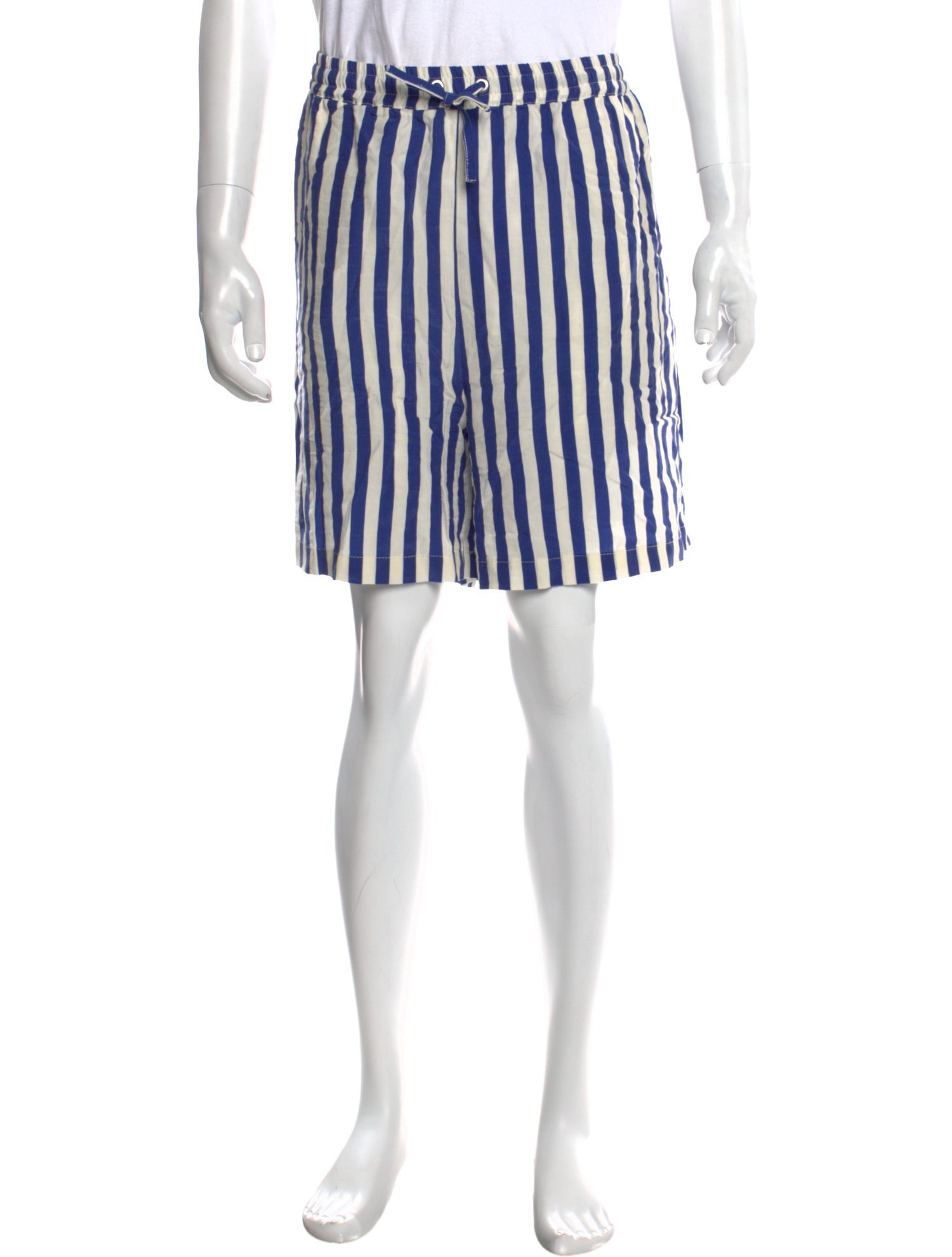 KITH Striped Flat Front Shorts
