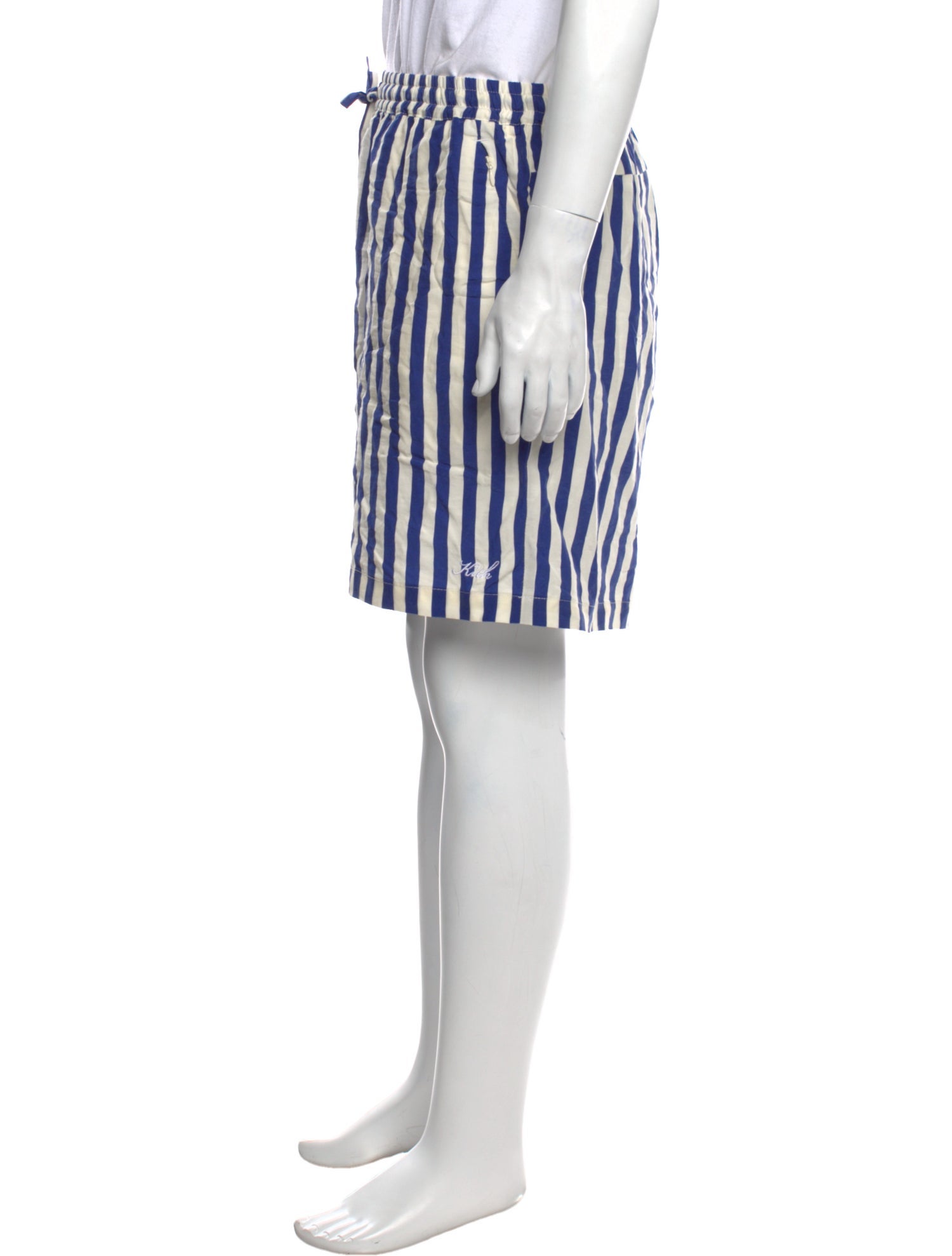 KITH Striped Flat Front Shorts