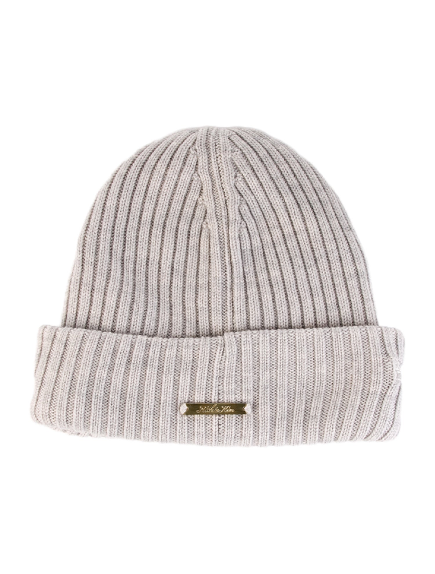 KITH Grey Knitted Ribbed Beanie