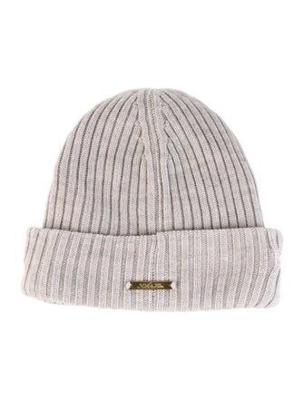 KITH Grey Knitted Ribbed Beanie