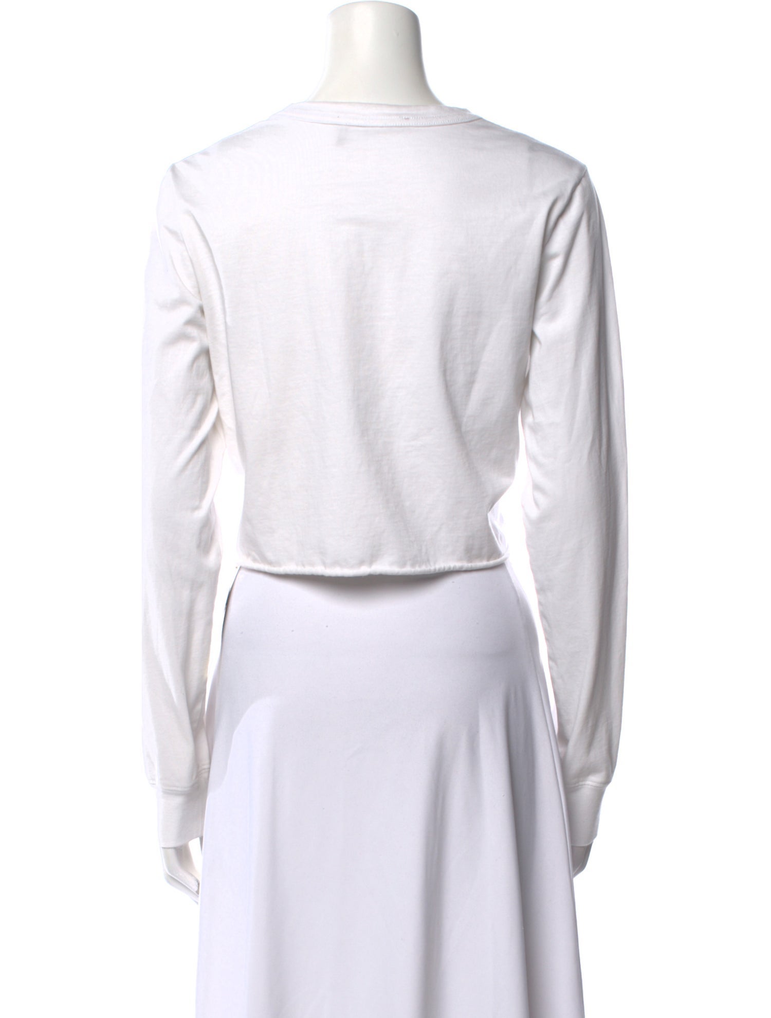 KITH Crew Neck Long Sleeve Crop Top