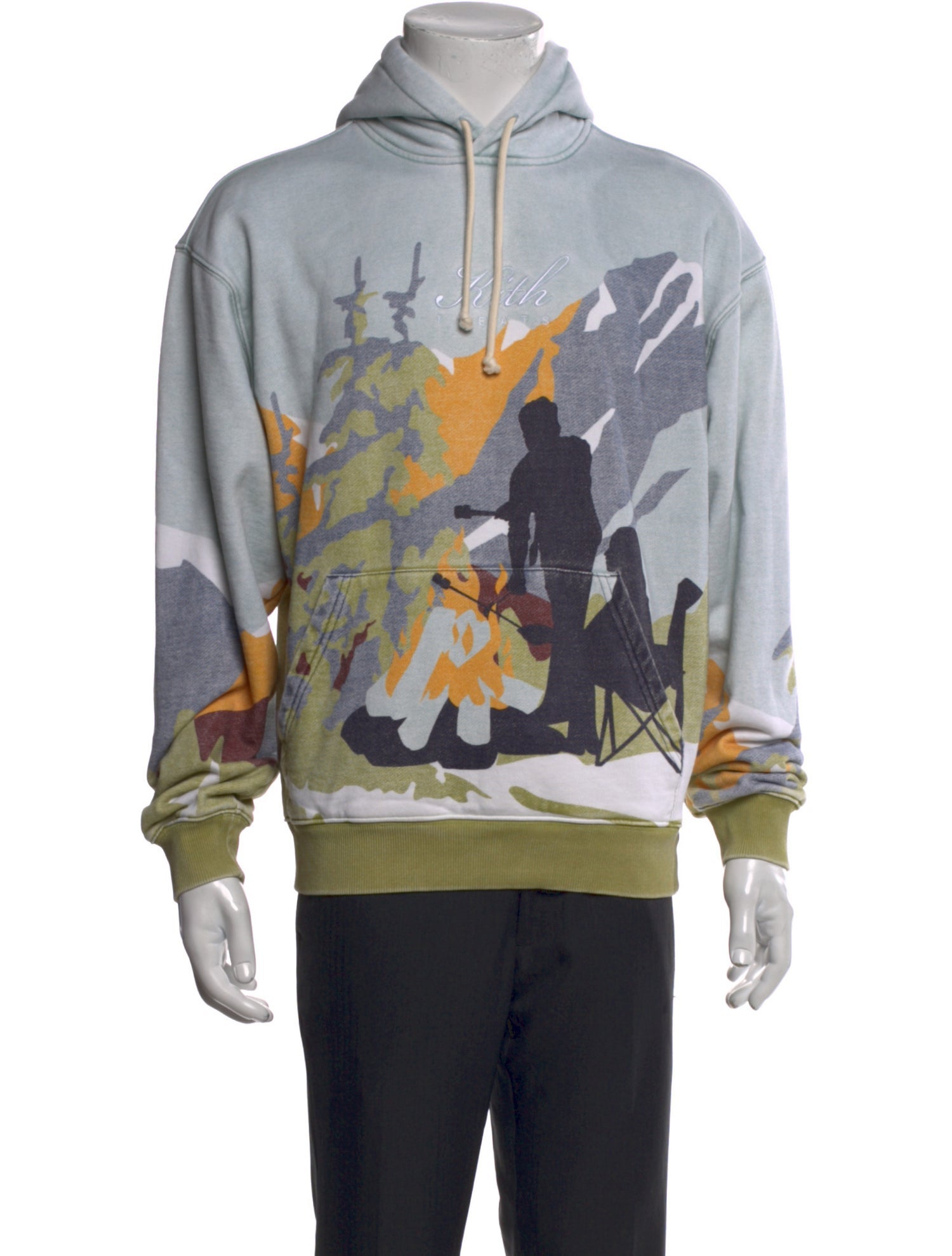 KITH Graphic Print Crew Neck Hoodie