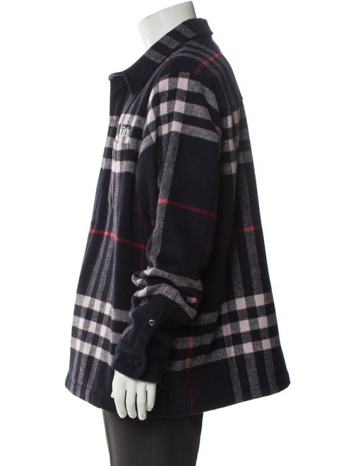 KITH Plaid Print Trucker Jacket