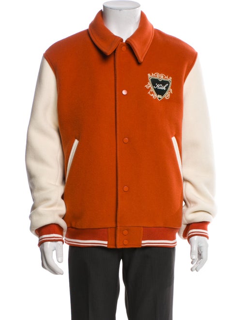 KITH Virgin Wool Colorblock Pattern Varsity Jacket