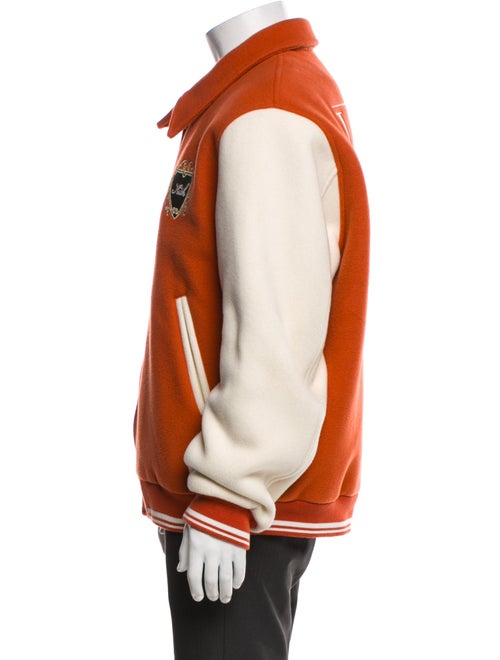 KITH Virgin Wool Colorblock Pattern Varsity Jacket