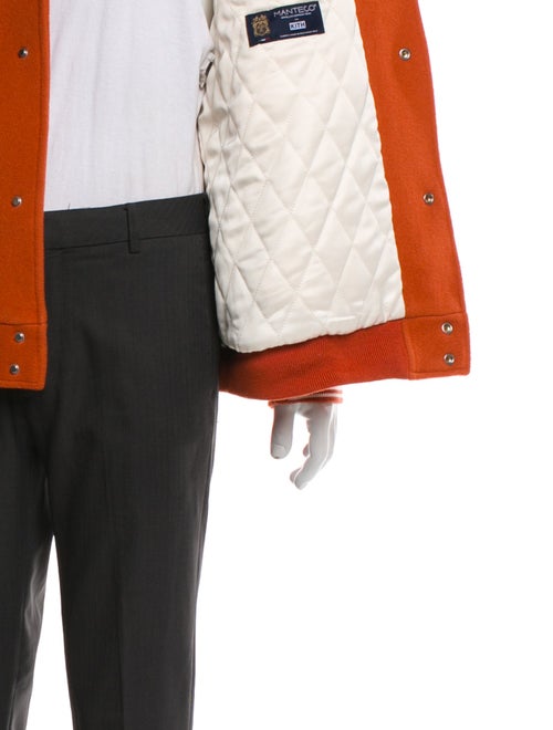 KITH Virgin Wool Colorblock Pattern Varsity Jacket