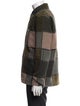 KITH Wool Plaid Print Peacoat