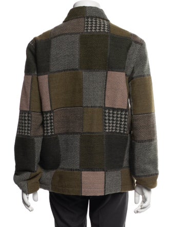 KITH Wool Plaid Print Peacoat