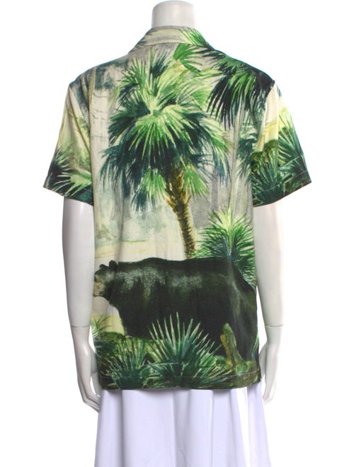 KITH Silk Printed Button-Up Top