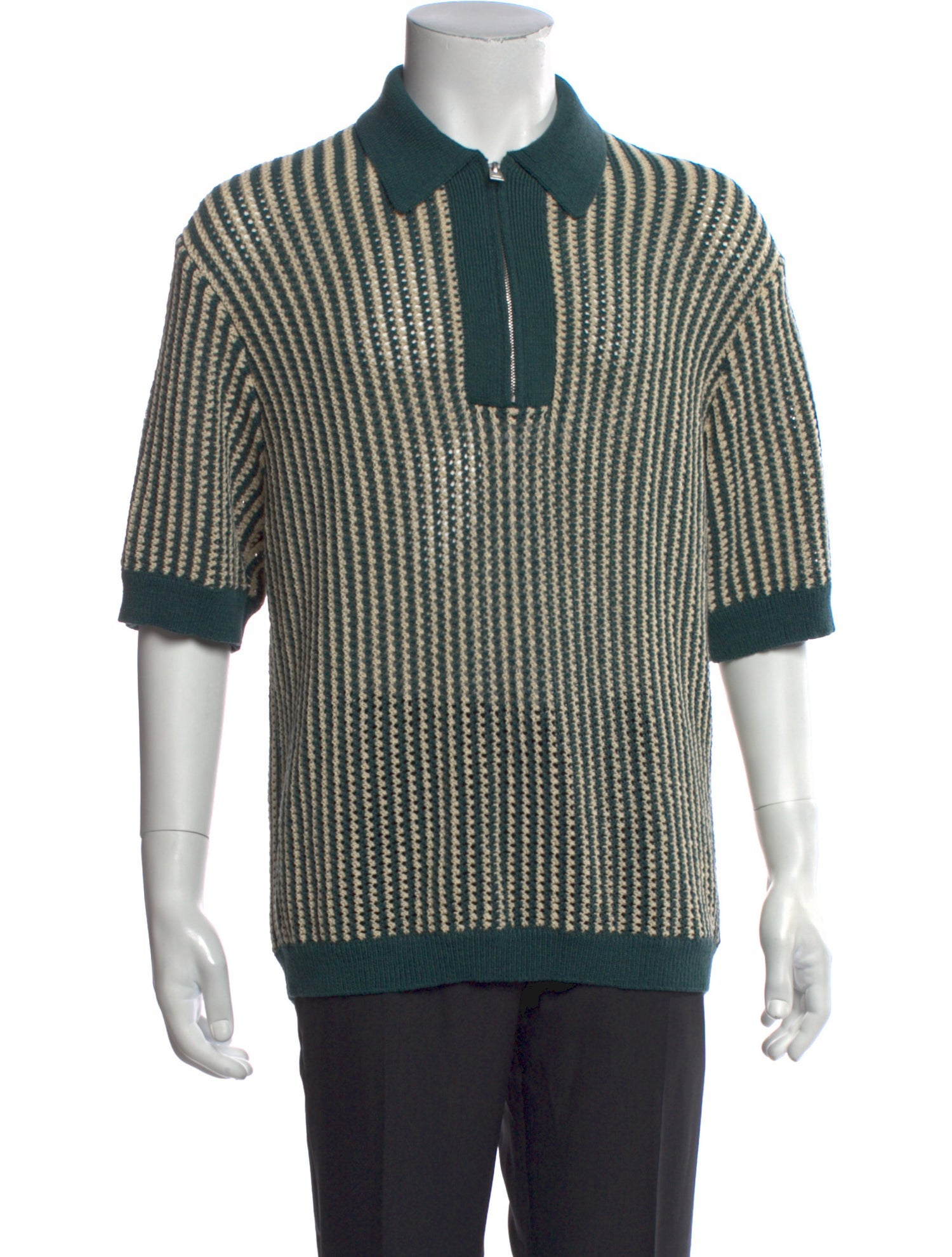 KITH Striped Three-Quarter Sleeve Shirt