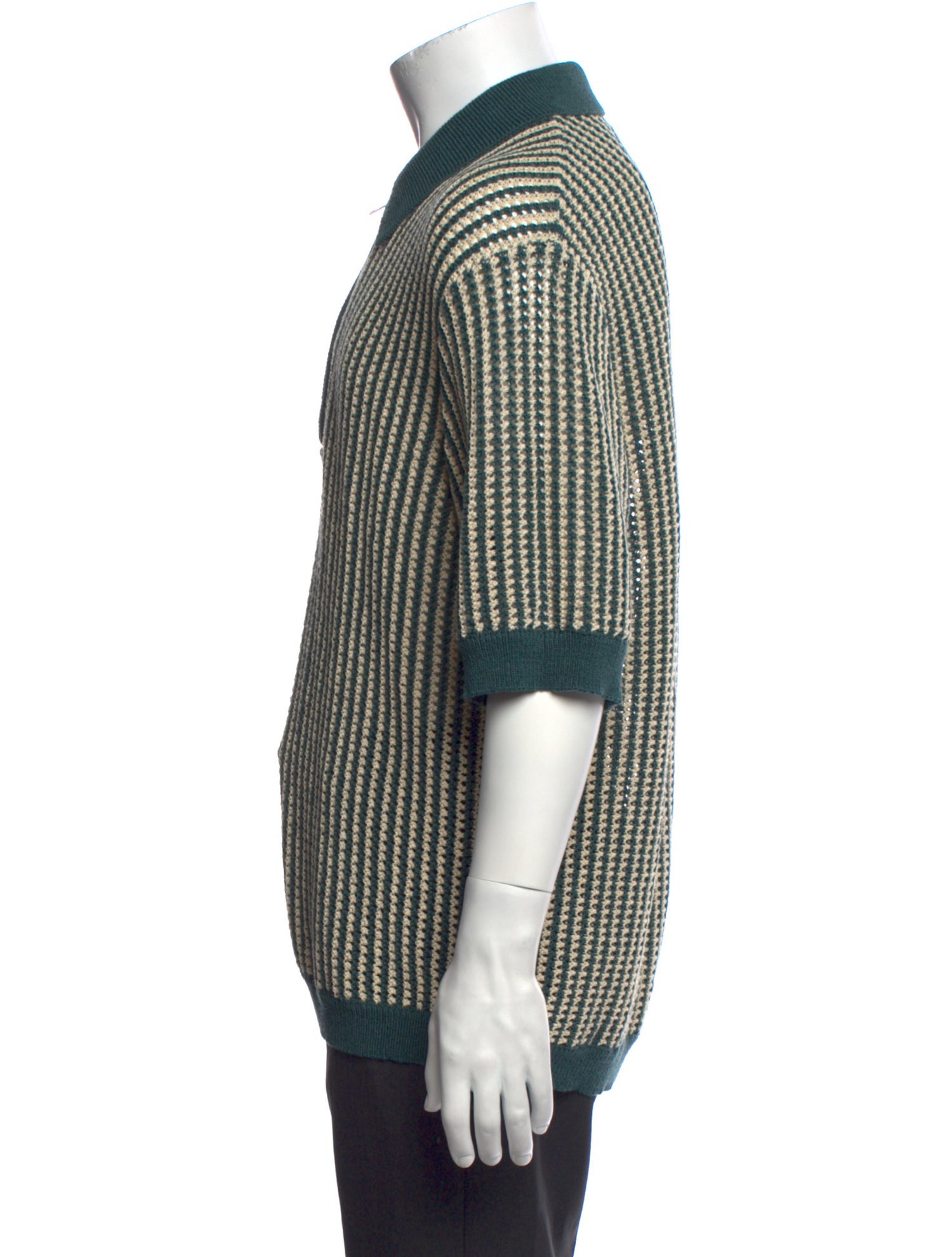 KITH Striped Three-Quarter Sleeve Shirt