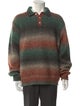 KITH Striped Collar Polo Sweater
