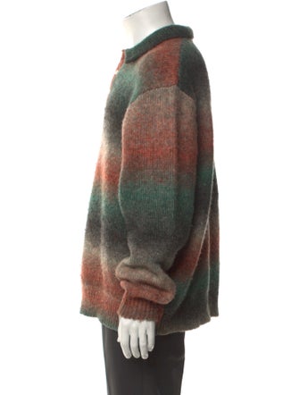 KITH Striped Collar Polo Sweater