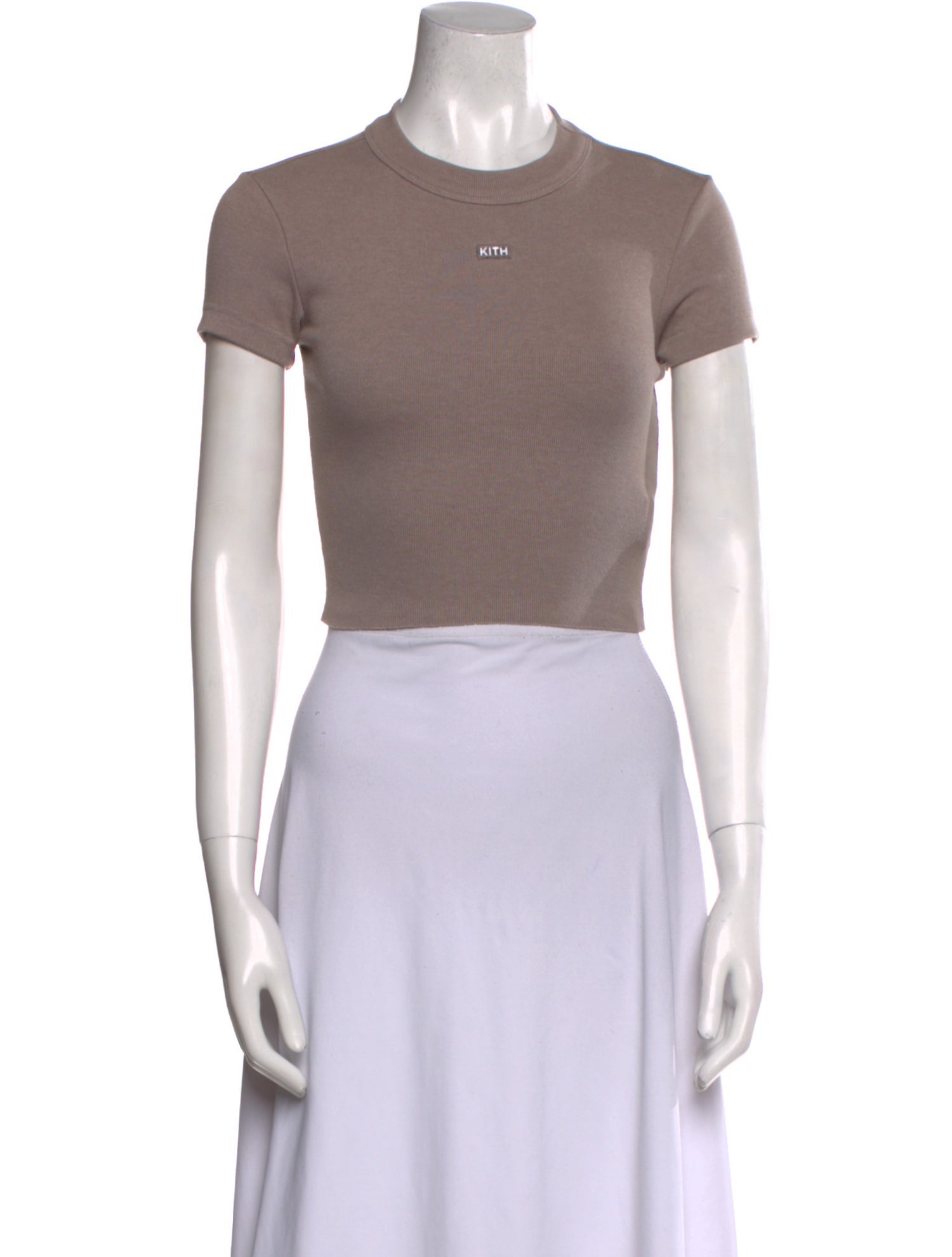 KITH Mock Neck Short Sleeve Crop Top