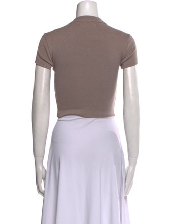 KITH Mock Neck Short Sleeve Crop Top