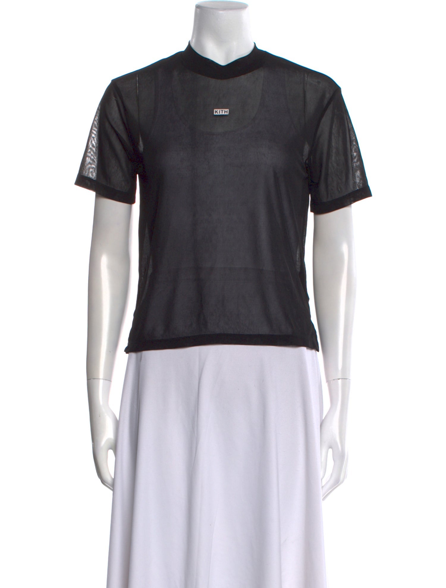 KITH Mock Neck Short Sleeve Crop Top