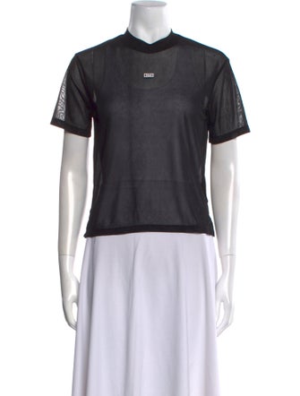 KITH Mock Neck Short Sleeve Crop Top