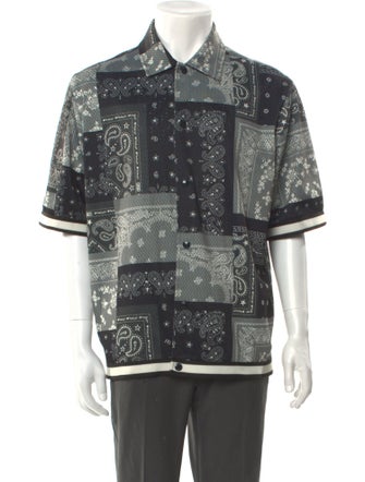 KITH Paisley Print Three-Quarter Sleeve Shirt