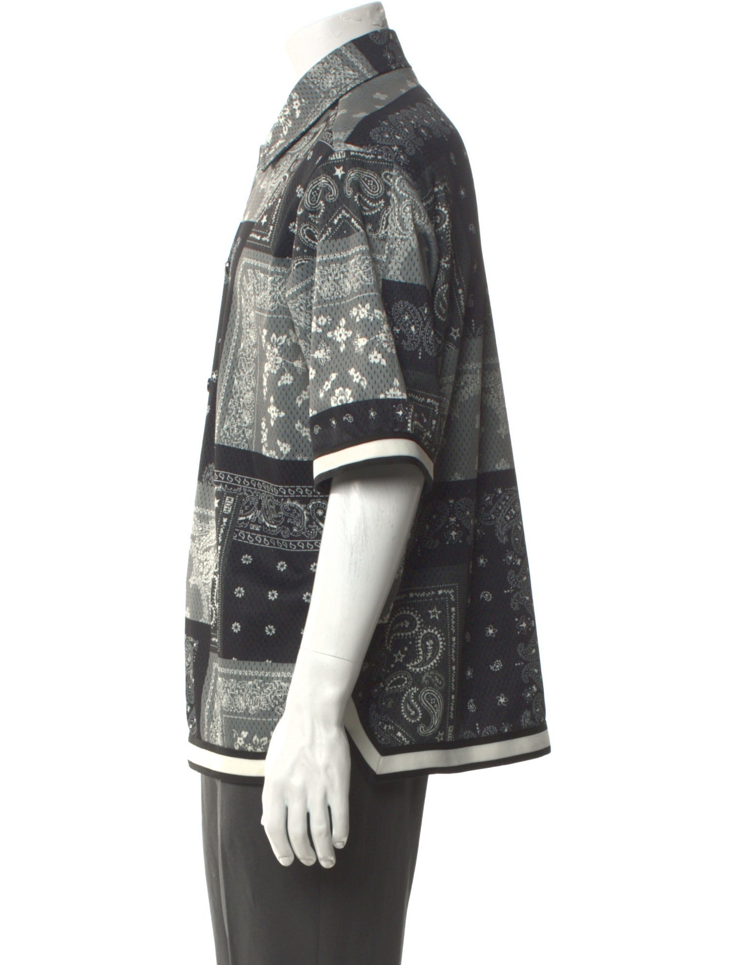 KITH Paisley Print Three-Quarter Sleeve Shirt