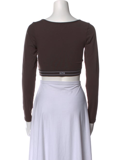 KITH Square Neckline Long Sleeve Crop Top