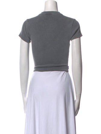 KITH Crew Neck Short Sleeve Crop Top