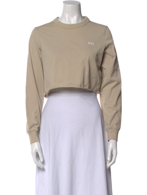 KITH Crew Neck Long Sleeve Crop Top