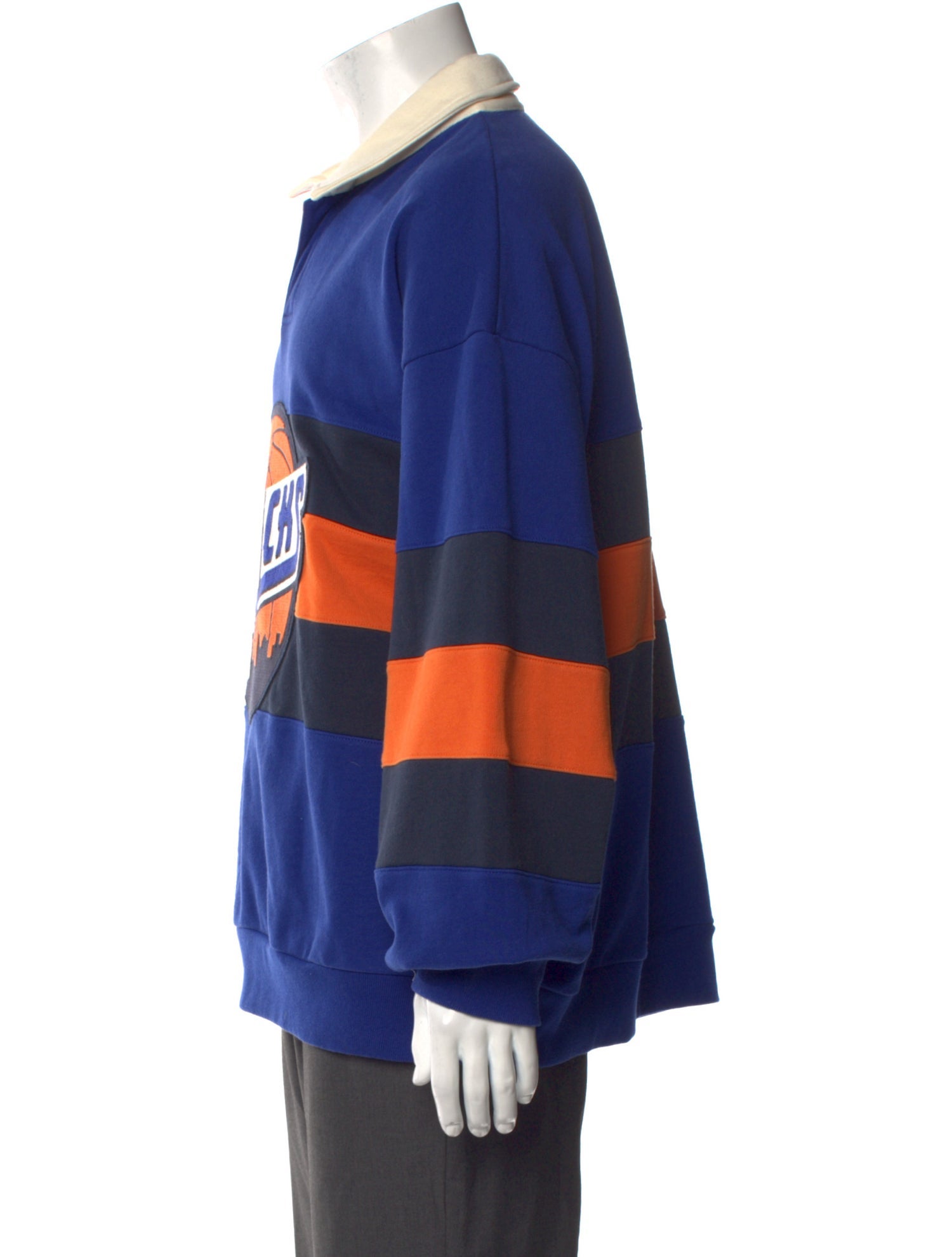 KITH Graphic Print V-Neck Polo Shirt