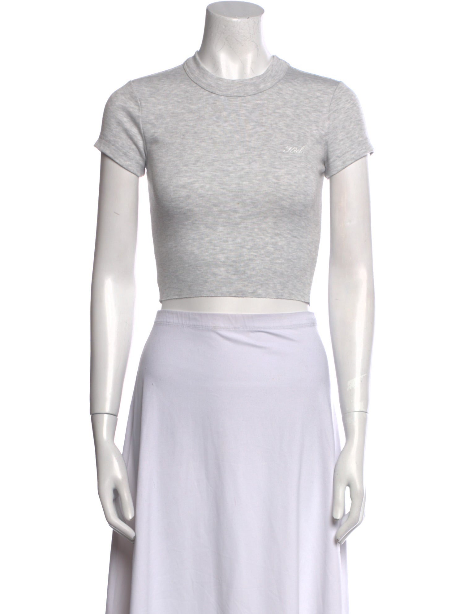 KITH Mock Neck Short Sleeve Crop Top