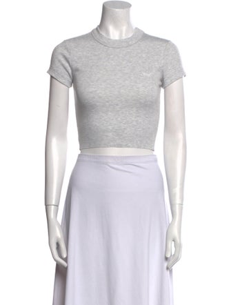 KITH Mock Neck Short Sleeve Crop Top