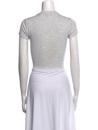 KITH Mock Neck Short Sleeve Crop Top