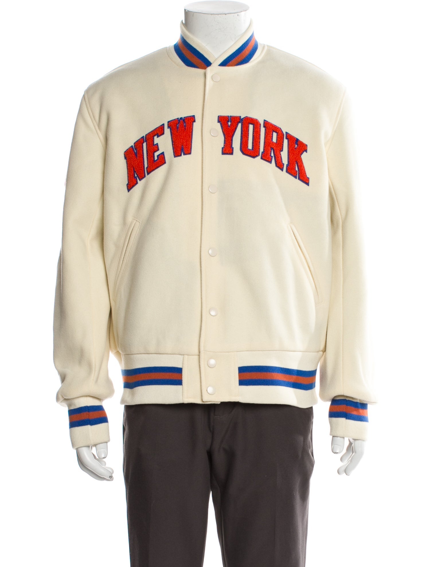 KITH Wool Graphic Print Varsity Jacket