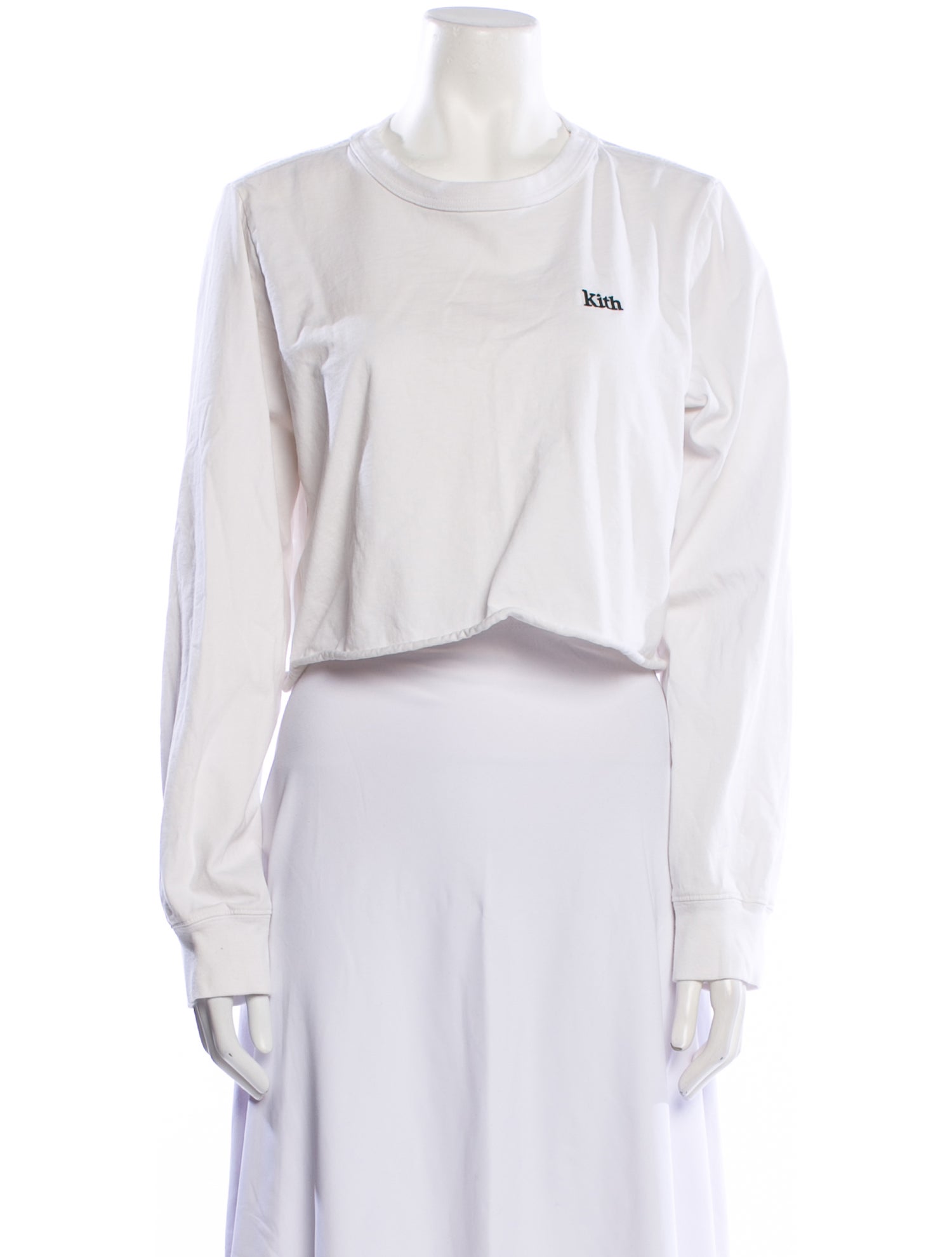 KITH Mock Neck Long Sleeve Crop Top