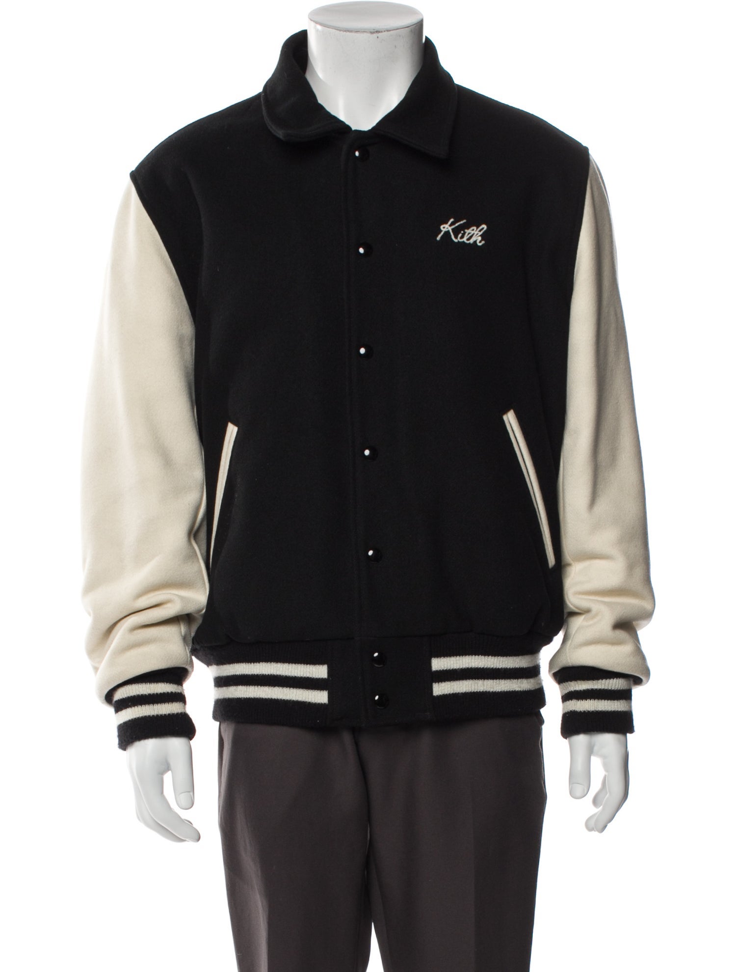 KITH Wool Striped Varsity Jacket