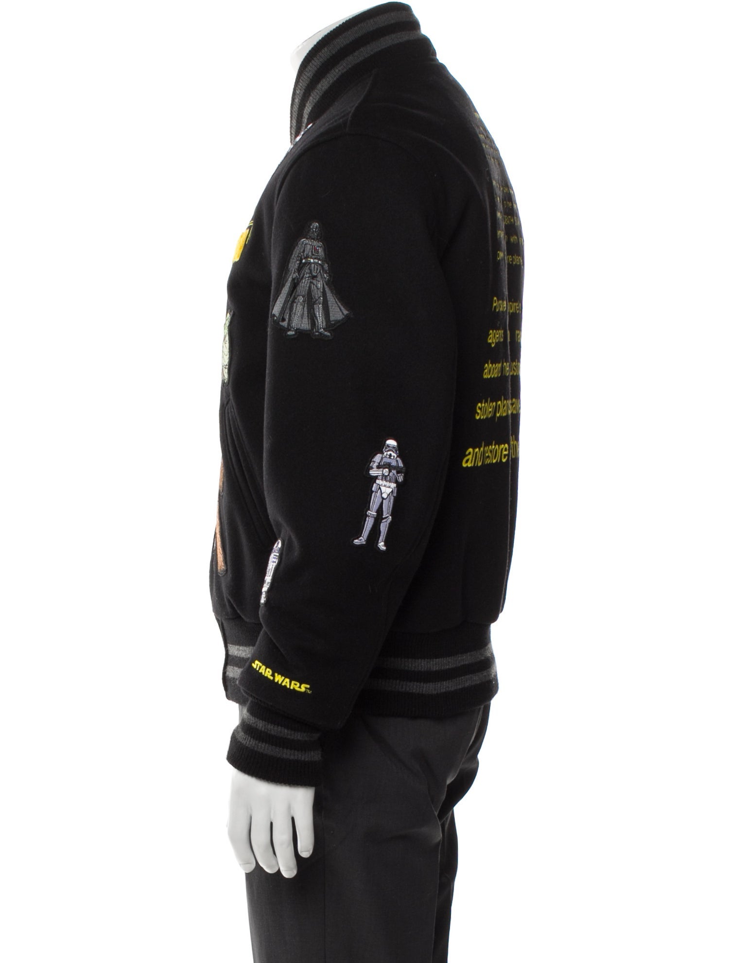 KITH Wool Graphic Print Varsity Jacket