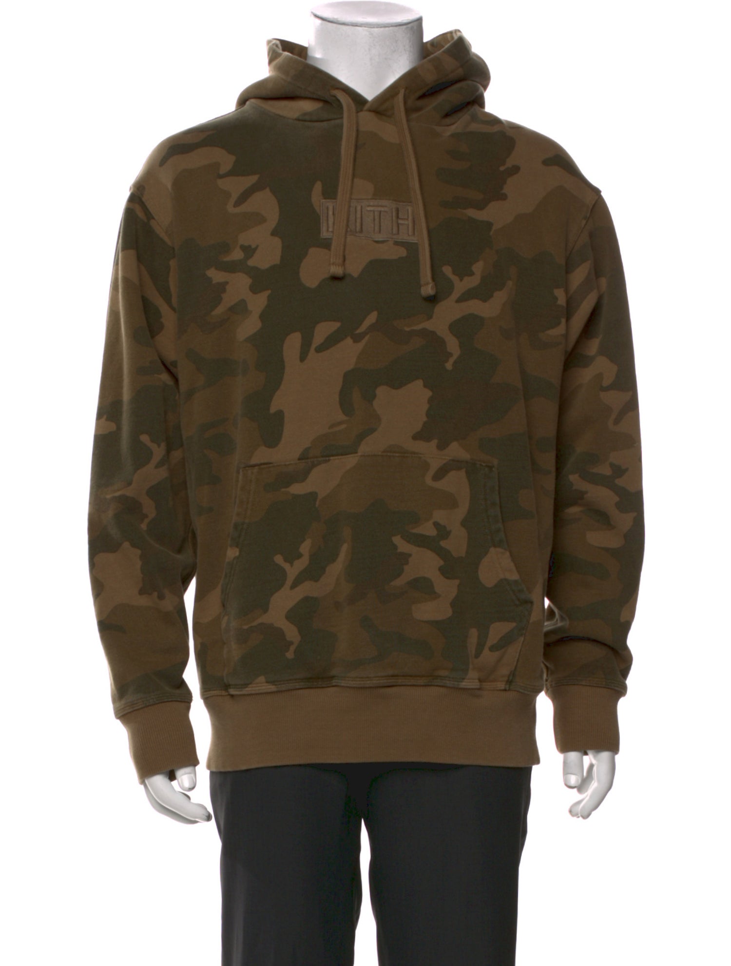 KITH Camouflage Print Crew Neck Hoodie