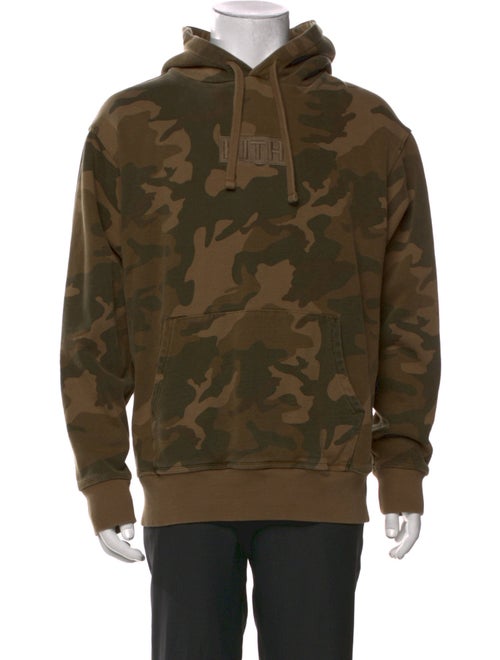 KITH Camouflage Print Crew Neck Hoodie