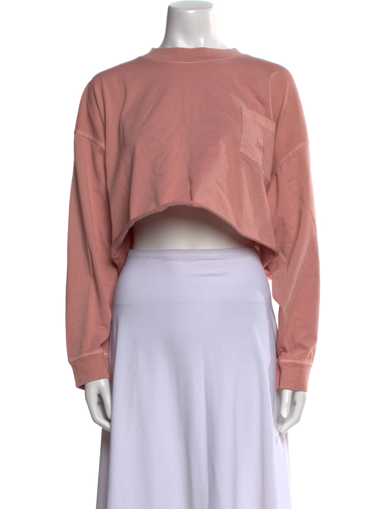 KITH Mock Neck Long Sleeve Crop Top