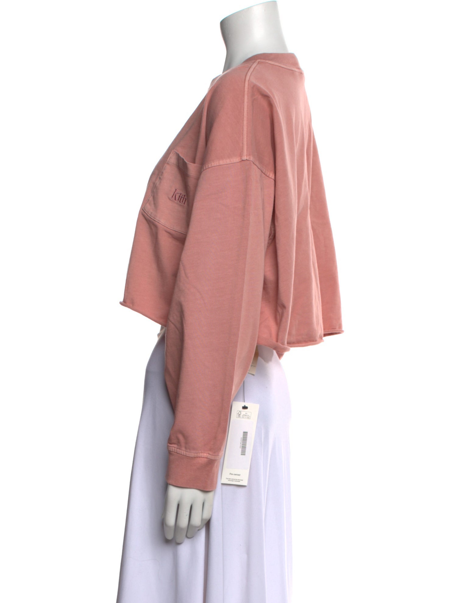 KITH Mock Neck Long Sleeve Crop Top