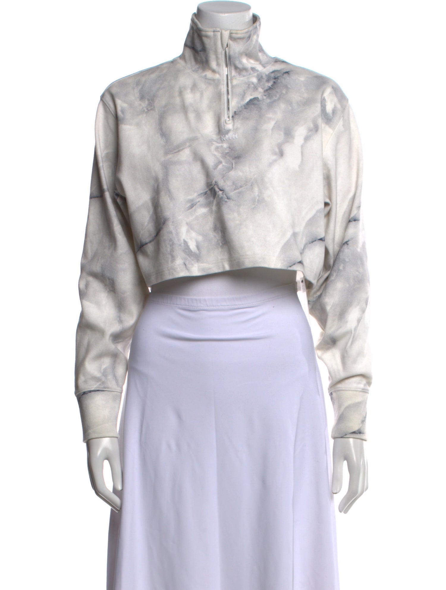 KITH Mock Neck Long Sleeve Crop Top