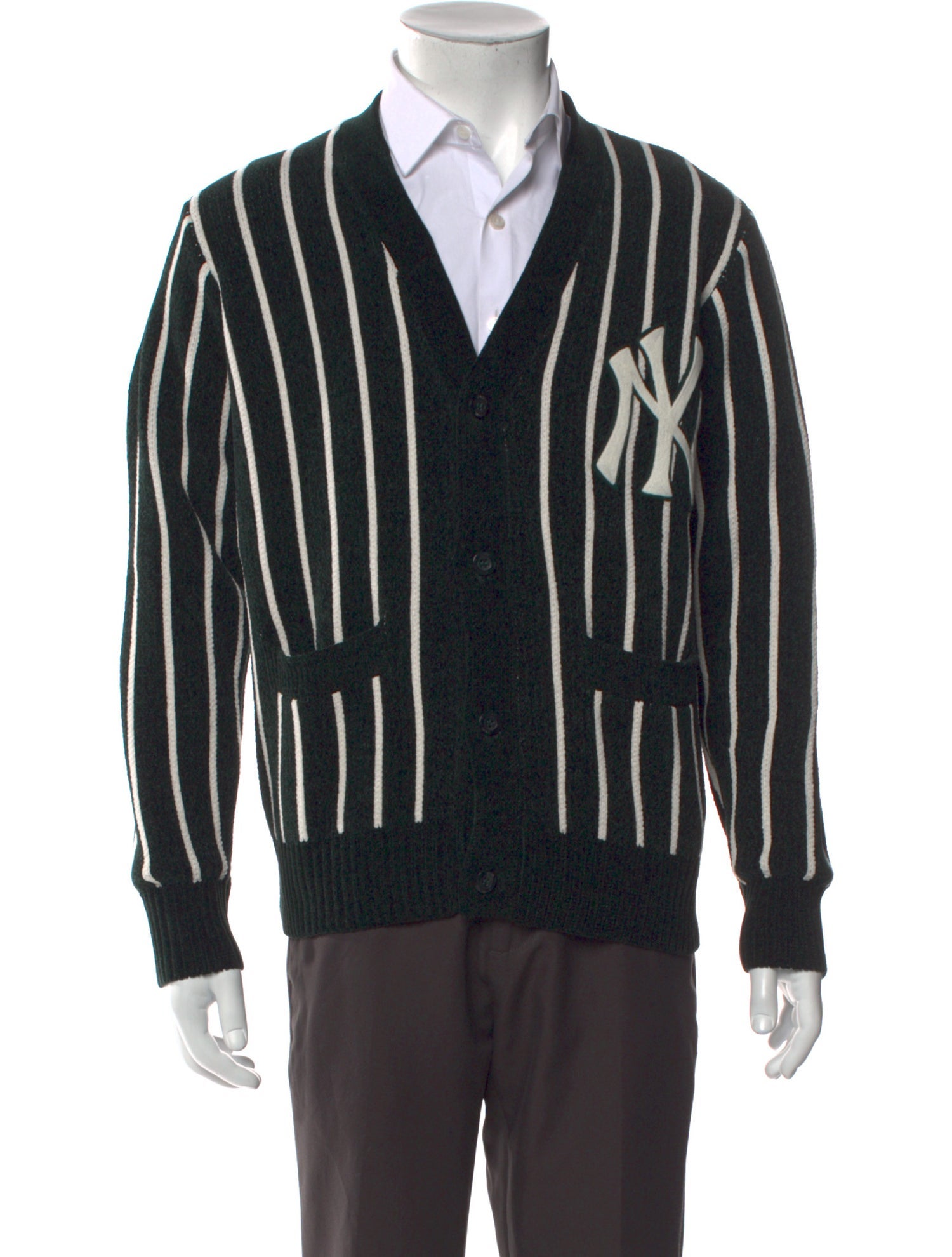 KITH Striped V-Neck Cardigan