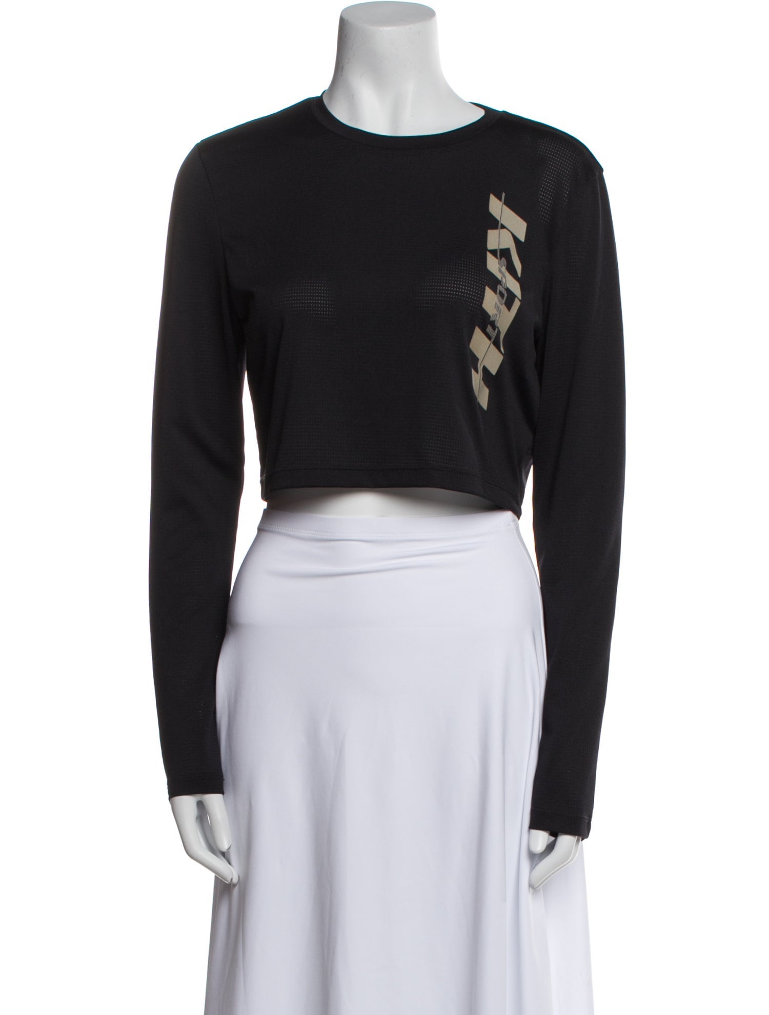 KITH Crew Neck Long Sleeve Crop Top