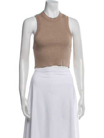 KITH Crew Neck Sleeveless Crop Top