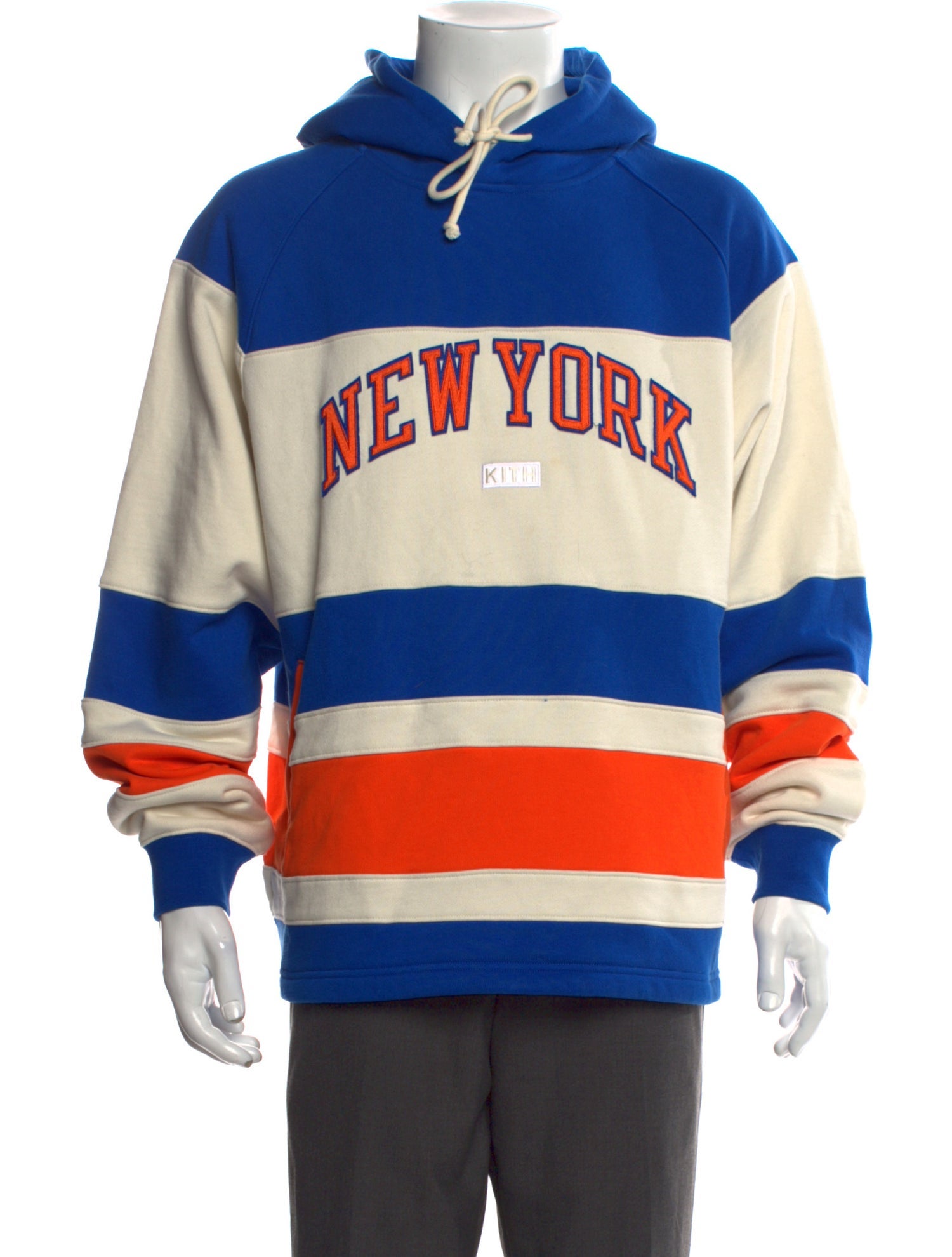 KITH Colorblock Pattern Crew Neck Hoodie