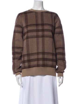 KITH Wool Plaid Print Sweatshirt